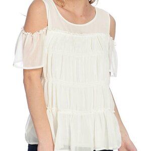 Kate & Mallory Ivory Blouse, M